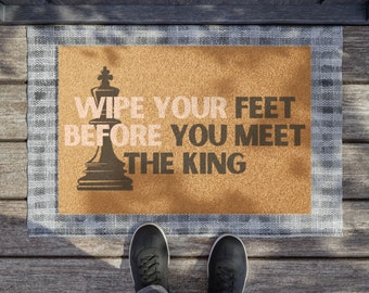 Meet The King Doormat House warming gift for friend gift for home new home gift