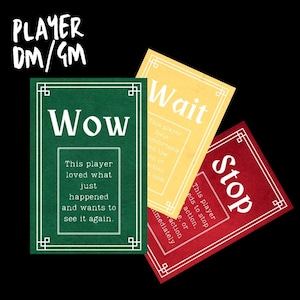 Cartes de consentement non verbal TTRPG
