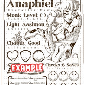 DND - Character Sheet (no combat pages included)