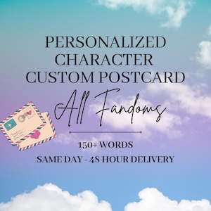 Comfort Character Postcard (150+ words, Same Day - 48hr Delivery)