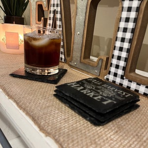 Drink coasters, custom coaster, slate coasters, fall coasters.