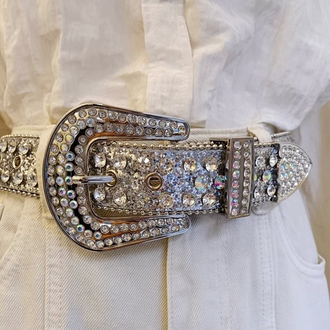 Y2K Belt .y2k Rhinestone Belt.goth Beltcyberpunk Etsy