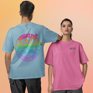 Anxiety Club Member Kawaii Tshirt Bright Colorful Tee Bold Statements Cute Tshirt Fun Cozy Comfort Colors Trending Women Men Bold Tshirt