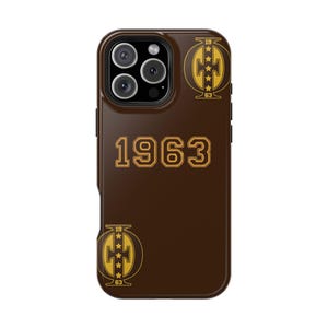 Funda para teléfono, funda resistente a impactos personalizada de la fraternidad Iota Phi Theta Divine Nine, accesorios de la vida griega, funda protectora, regalo único para