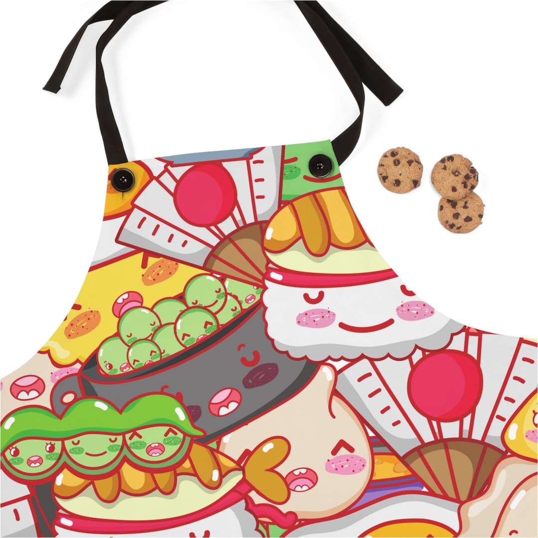 Japanese Apron Kawaii Apron Funny Apron Cute Apron Aprons Etsy