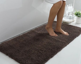 Soft Bathroom Plush Rug - Absorbent, Quick Dry Bath Mat with Non-Slip Backing