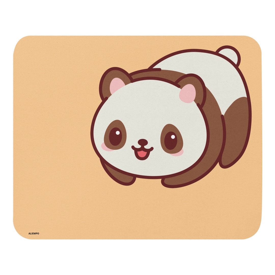 Aliempo Mouse Pad Kawaii Cute Panda Etsy