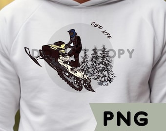 Slee Life PNG sneeuwscooter sublimatie sneeuwslee ontwerp voor heren tshirt Ski-doo sneeuwscooter PNG wintersportsweater ontwerp voor sneeuwscooter