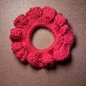 Hot Pink Crochet Scrunchie