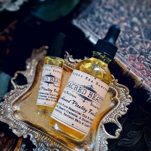 Sérum facial Belleza Sagrada: Botánicos del desierto, incienso y mirra / Frasco de vidrio de 30 ml imagen 4