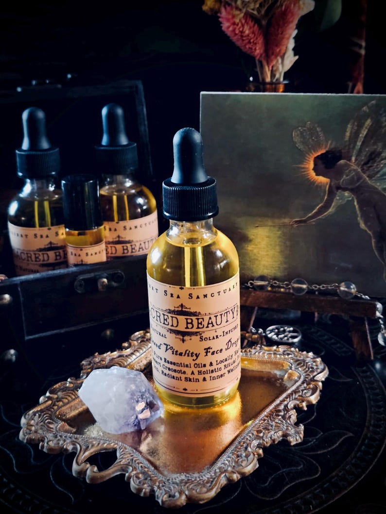 Sérum facial Belleza Sagrada: Botánicos del desierto, incienso y mirra / Frasco de vidrio de 30 ml imagen 1