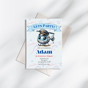 Editable Birthday Party Instant Download Printable Invitation Template Boy Birthday Party Invitation Kids Birthday Party Invitation