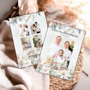 Traditional Christmas Card Photo Christmas Card Merry Christmas Card Printable Christmas Card Template Instant Download Holiday Card