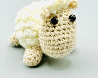 Crochet lamb toy