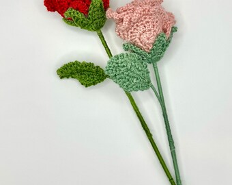 Handmade Crochet Rose, Timeless Floral Keepsake