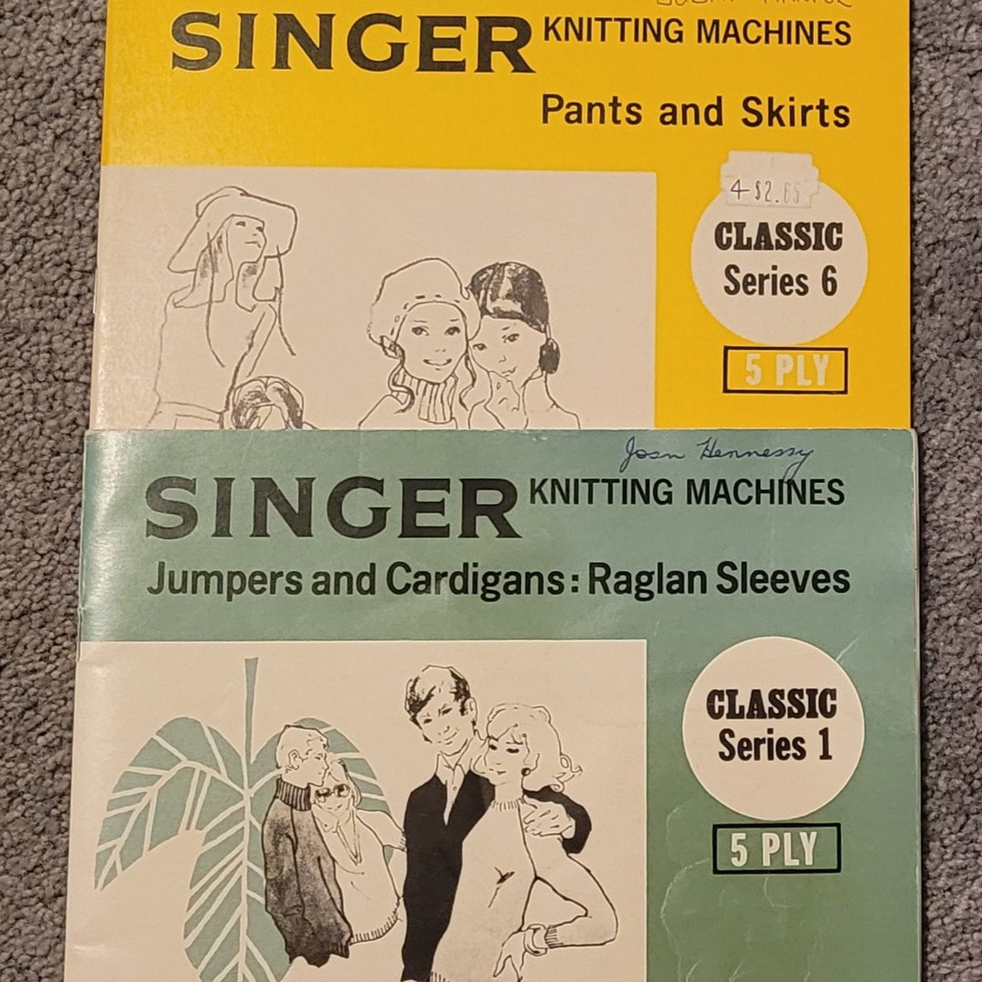Vintage SINGER Knitting Machine Jumpers Cardigans Pants & Etsy
