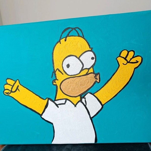 Acrylbild auf Leinwand - Homer Simpson