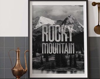 Rocky Mountain National Park Poster | Digital Download - Wall Art