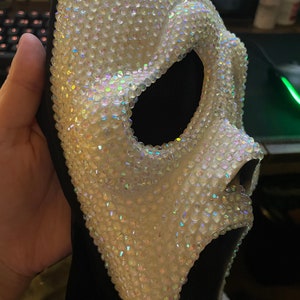 Bedazzled Ghostface Mask - Etsy