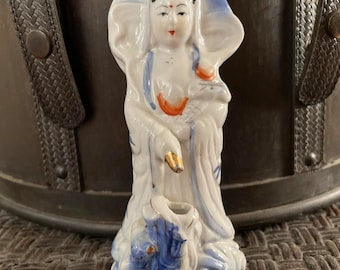 Vintage Porcelain Chinese Guanyin Figurine