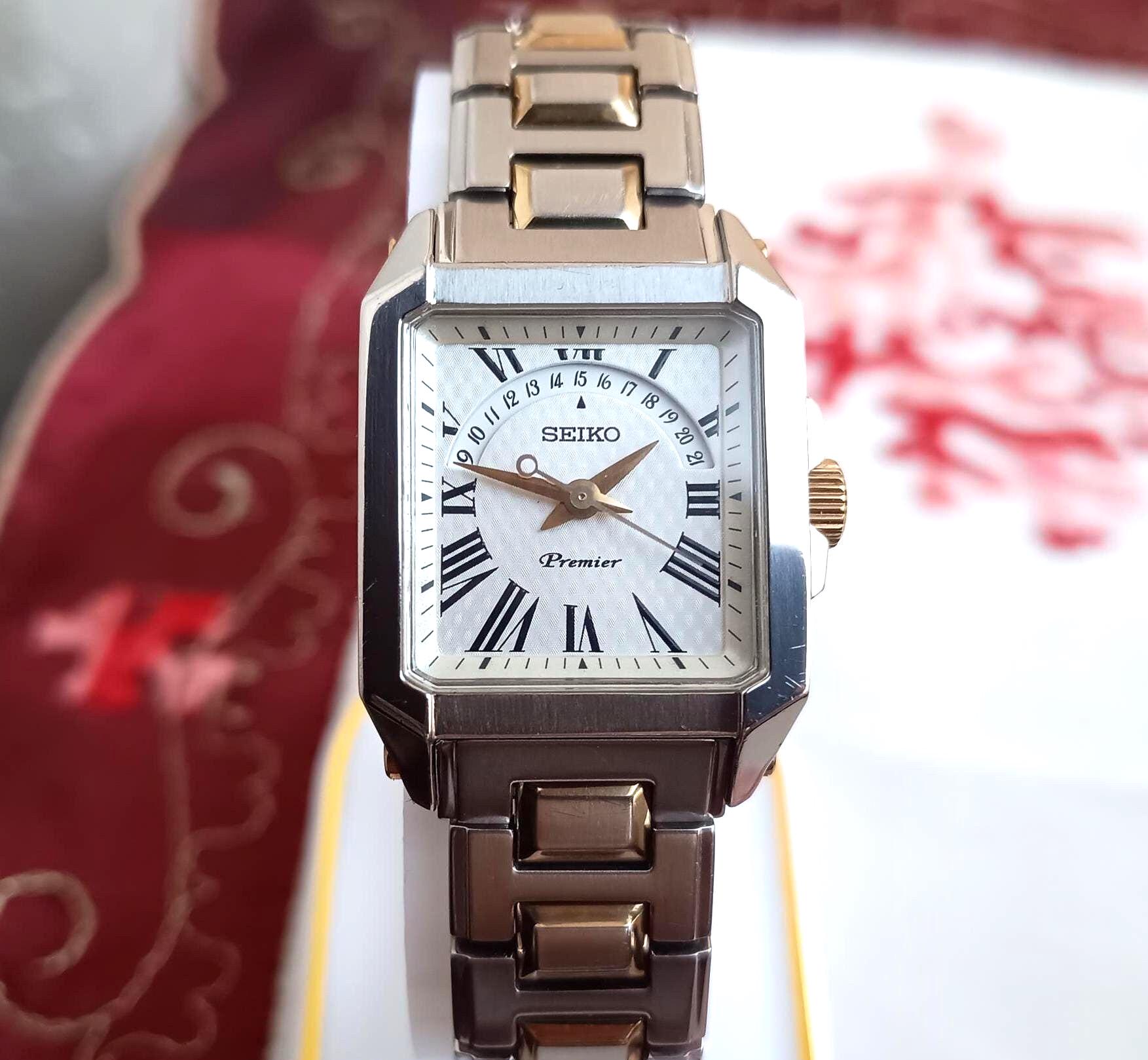 Rare Seiko Premier 7N82-0DC0 Sapphire Crystal 100m Women's Watch