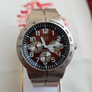Guess “G Steel” Stainless Tachymeter Chronograph 200m Quartz Men’s Watch