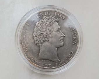 1 Thaler 1833 - Louis I - Kingdom of Bavaria - Monument for Bavarians Who Fell in Russia - Silver Coin