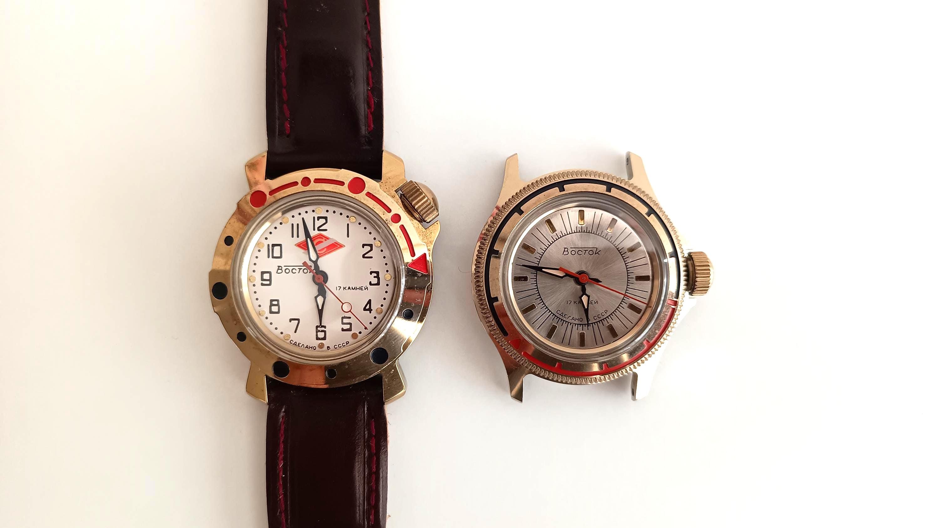 Vostok Spartak Moscow and Vostok Komandirskie 17 Jewels USSR