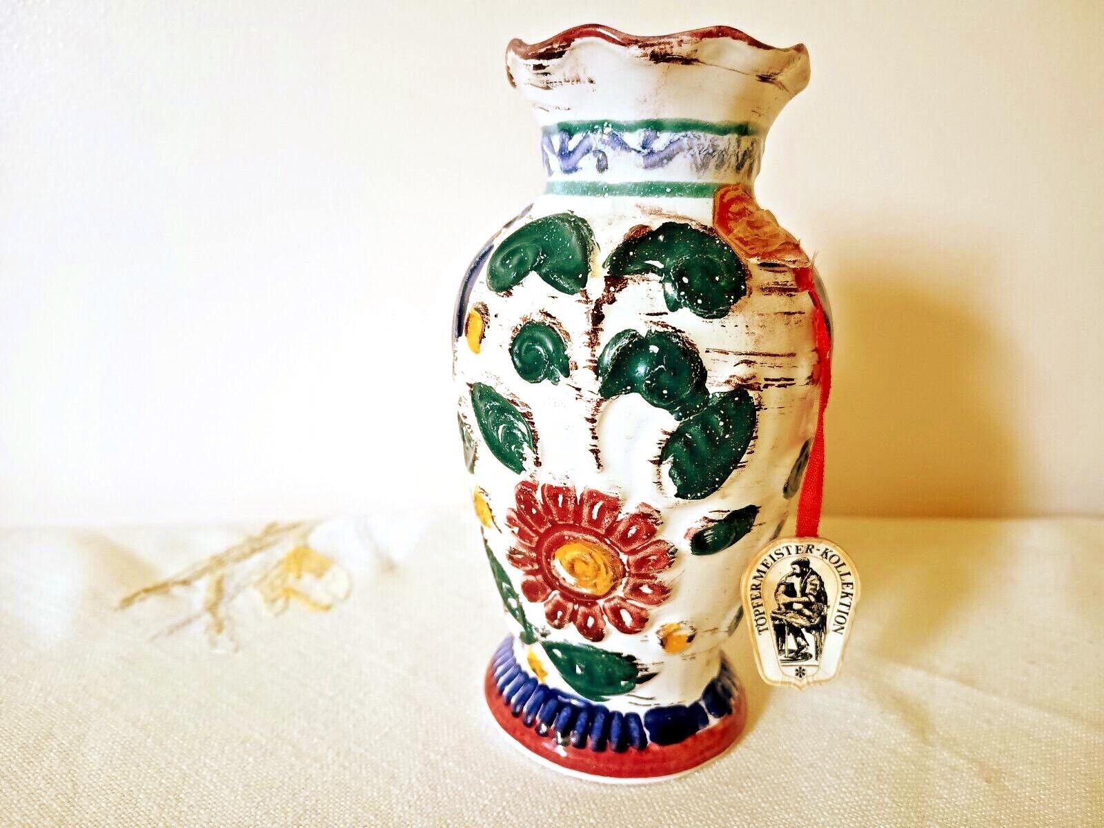 ヴィンテージ 70 年代陶器 Töpfermeister Kollektion セラミック花瓶
