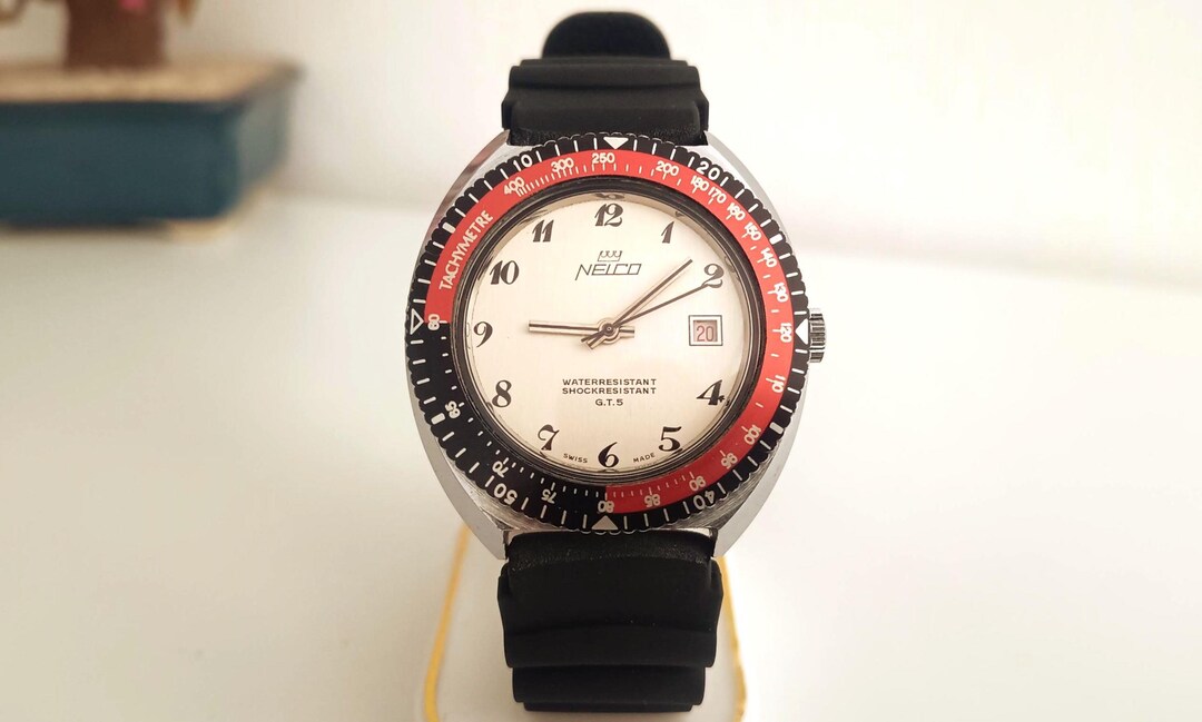 Vintage Nelco Rare Racing Swiss Mechanical 42mm Men's Watch - Etsy