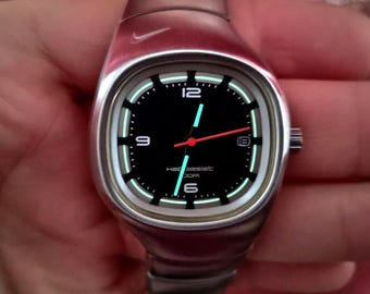 New Rare All Steel Nike Triax Armored WR0073 H2O 100M