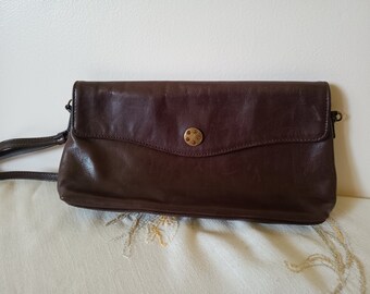 Vintage Ponzo Italian Leather Shoulder Bag