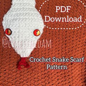 Snake Scarf Pattern (PDF DOWNLOAD)