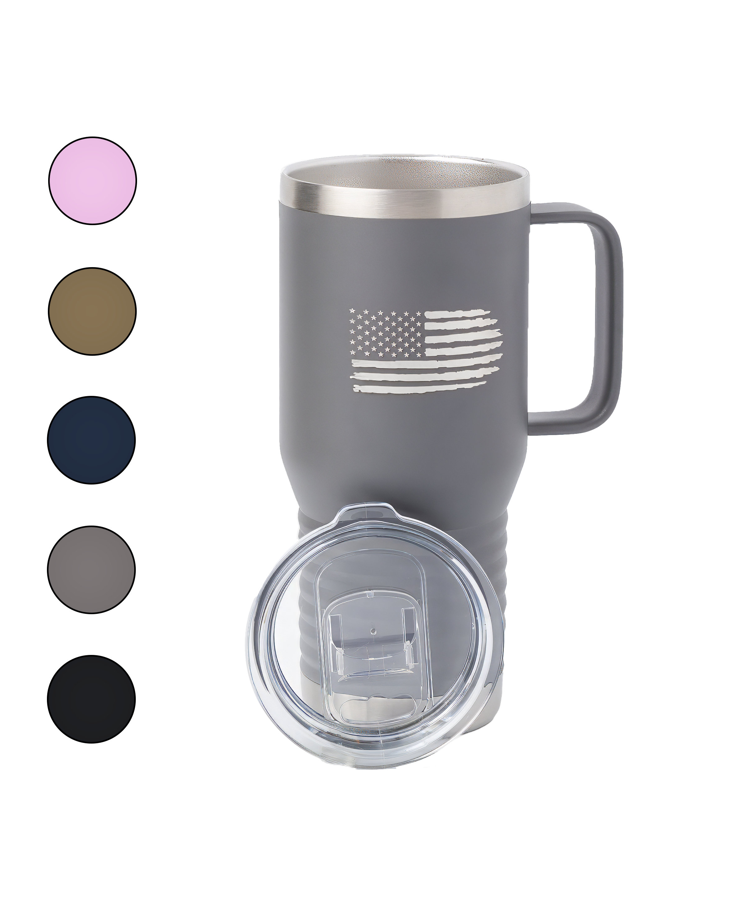 Contigo 20oz Snapseal Insulated Stainless Steel Travel Mug with Handle  Licorice 20 oz