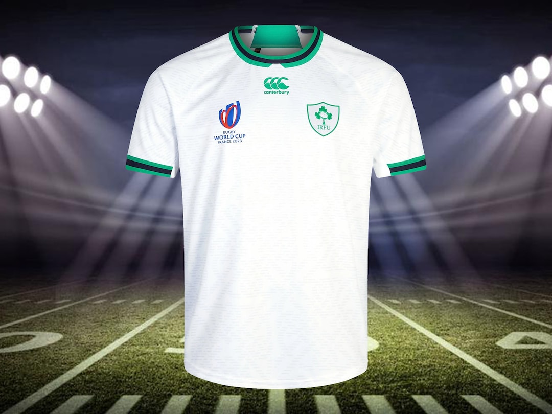 White Rugby Jersey 2023 World Cup Rugby Jersey Ireland Etsy