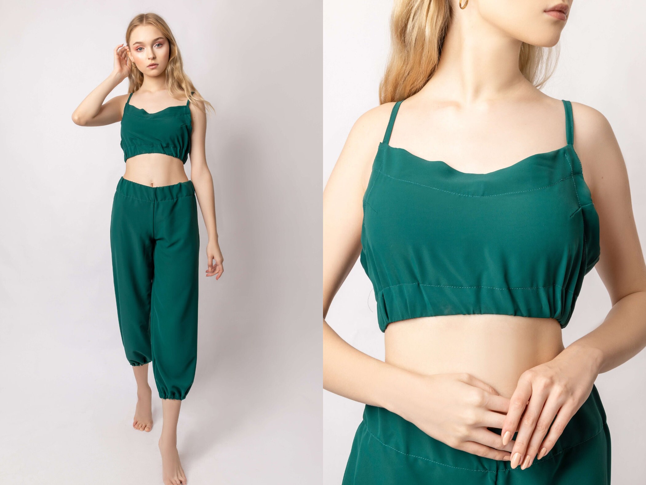 2 Piece Set Sewing Pattern Bundle, 4 Designs, Relaxed Loungewear Sewing