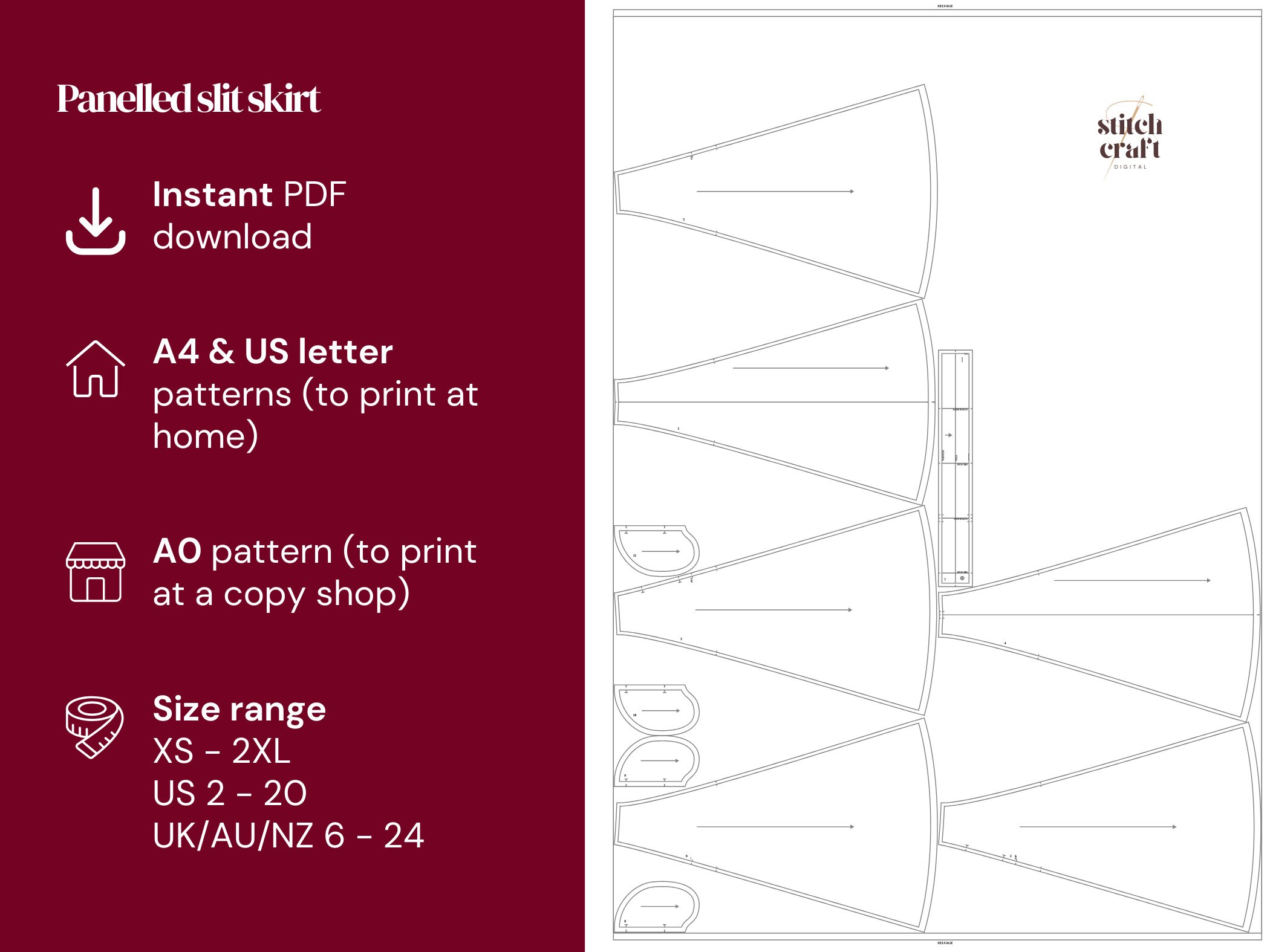 Patron Jupe Longue Bohème Gratuit - Architecture