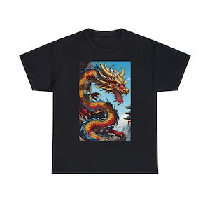 Dragon Design on Unisex Heavy Cotton Tee