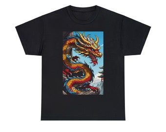 Dragon Design on Unisex Heavy Cotton Tee