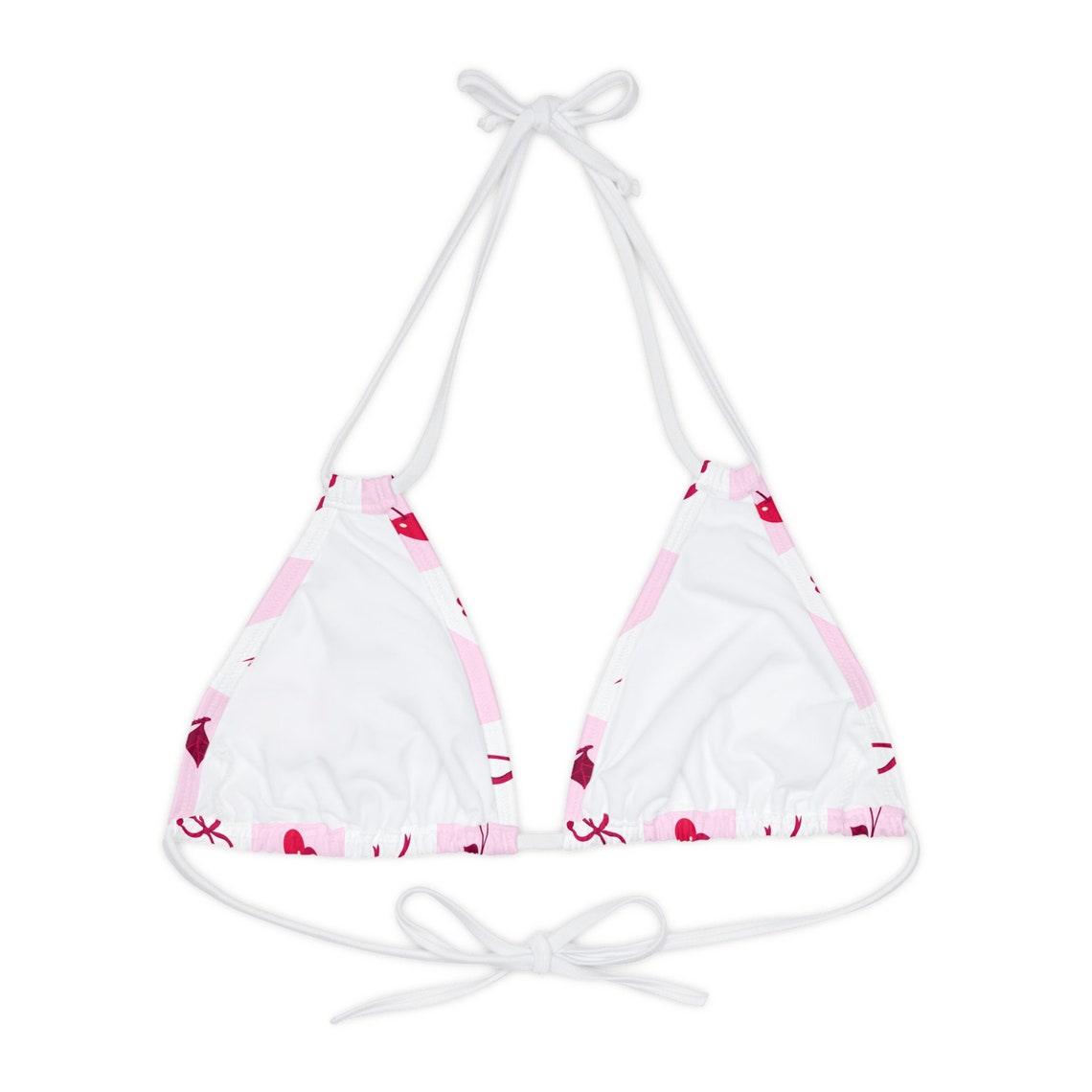 Coquette Bikini Cherry Bikini Top Pink Pastel Bathing Suit Beach Essentials Aesthetic Swim Bow