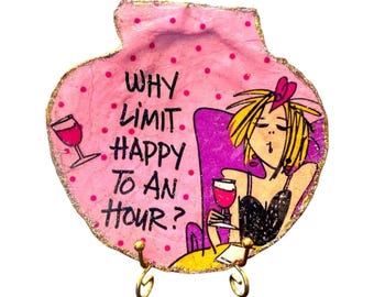 Pink Scallop Shell Ring Dish – Wine Quote