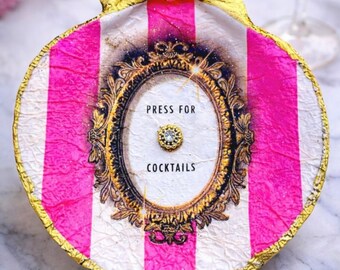 Press For Cocktails Shell Ring Dish