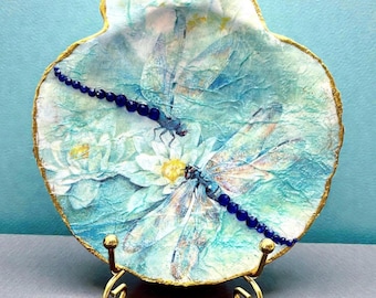 Dragonfly Shell Ring Dish, Cape Cod Shells