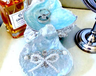 Oyster Shell Jewelry Box with Lid