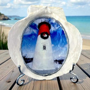 Nauset Lighthouse Scallop Shell – Cape Cod Coastal Decor
