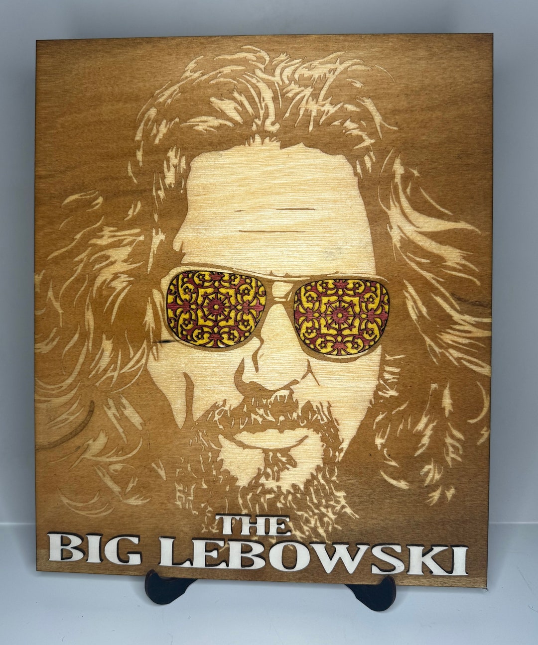 Tableau The Big Lebowski - 5 Panneaux Toile Abstraite Colorée - Décoration Murale
