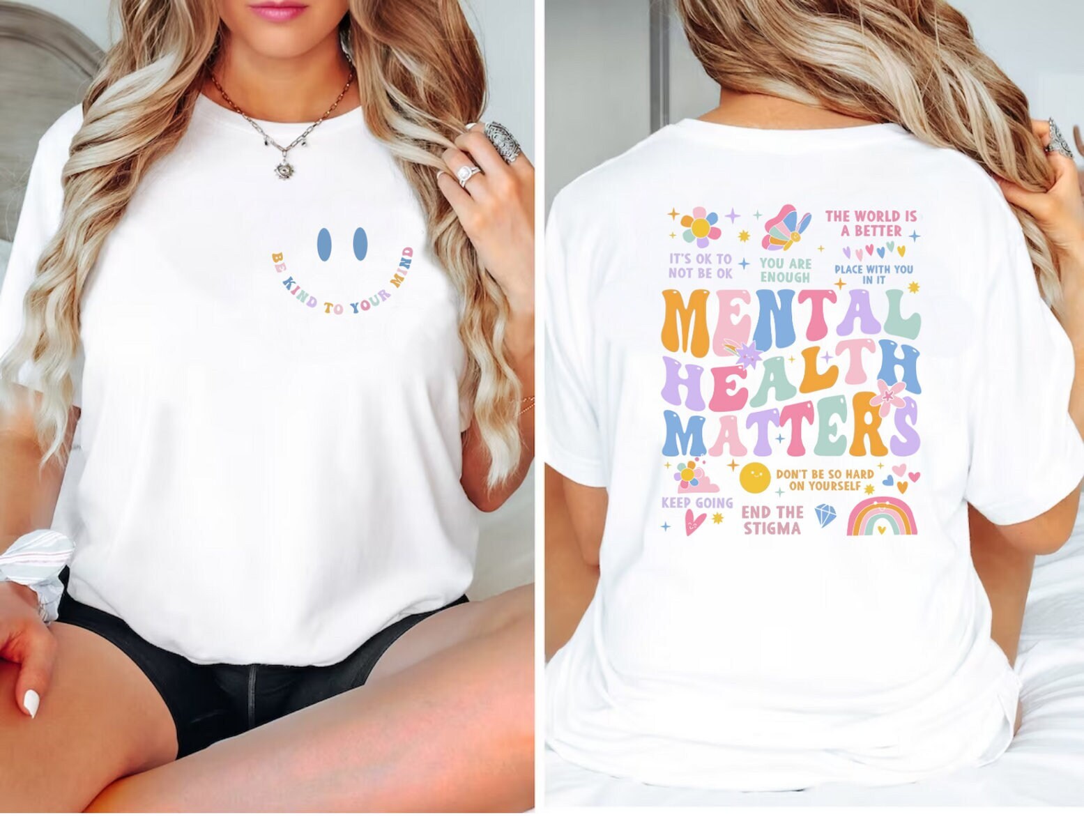 Discover Mental Health Matters Shirt, Mental Health Shirts,  Women Inspirational Shirts,Inspirational Gifts,You Matter Floral Shirt