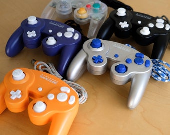 Manette GameCube reconditionnée/modifiée GCC personnalisée Nintendo Snapback Mod Paracord T3 Stickbox Clicky Tactile Z