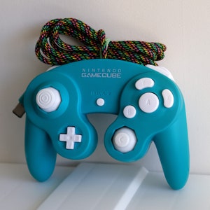 Refurbished/Modified GameCube Controller Custom GCC Nintendo Snapback Mod Paracord T3 Stickbox Clicky Tactile Z image 6