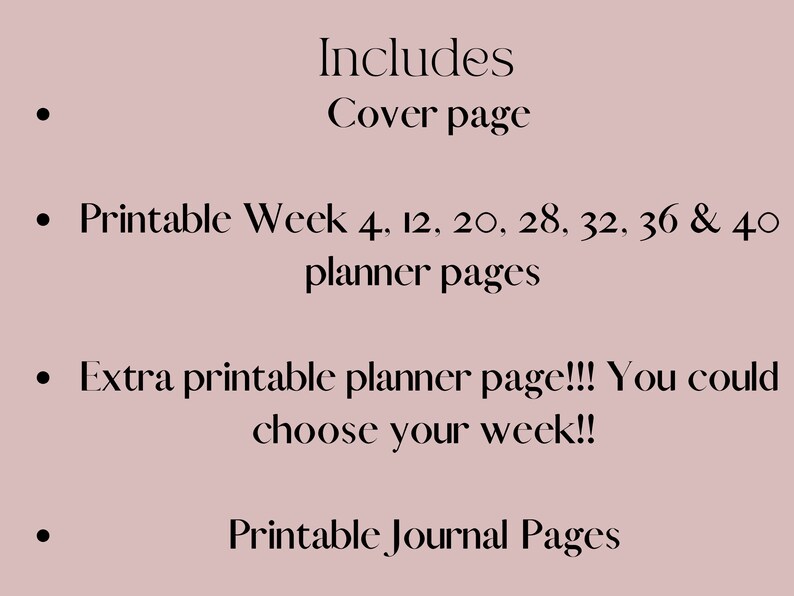 Printable Pregnancy Journal Bump to Baby PDF File for Etsy